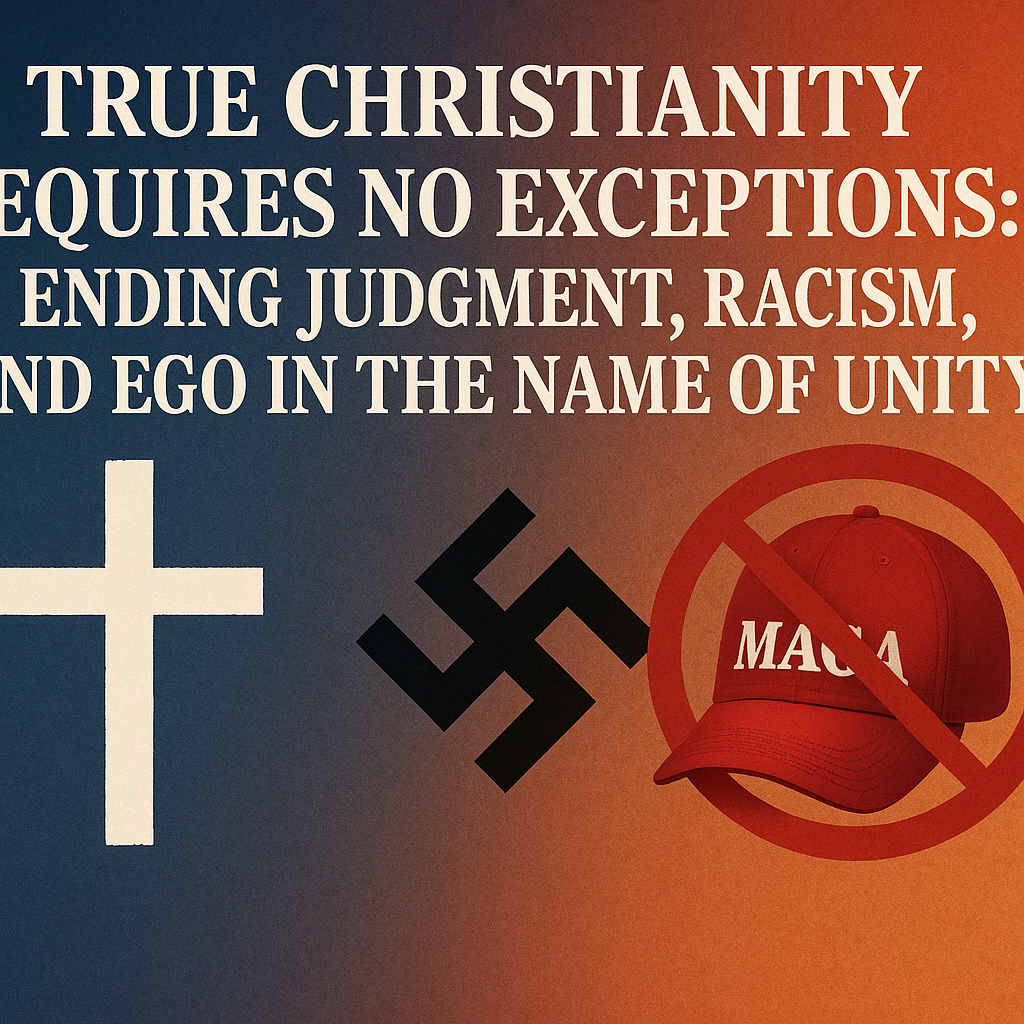 Actual Christianity Eliminates Judgment, Discrimination and Ego