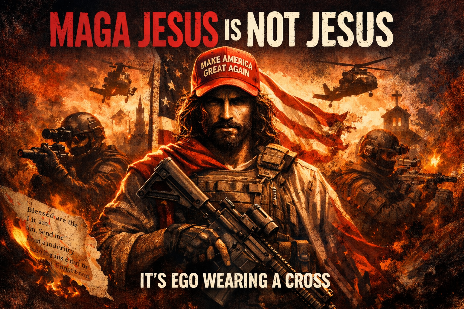 MAGA Jesus: American Fascism Wrapped in a Flag and Carrying a Cross